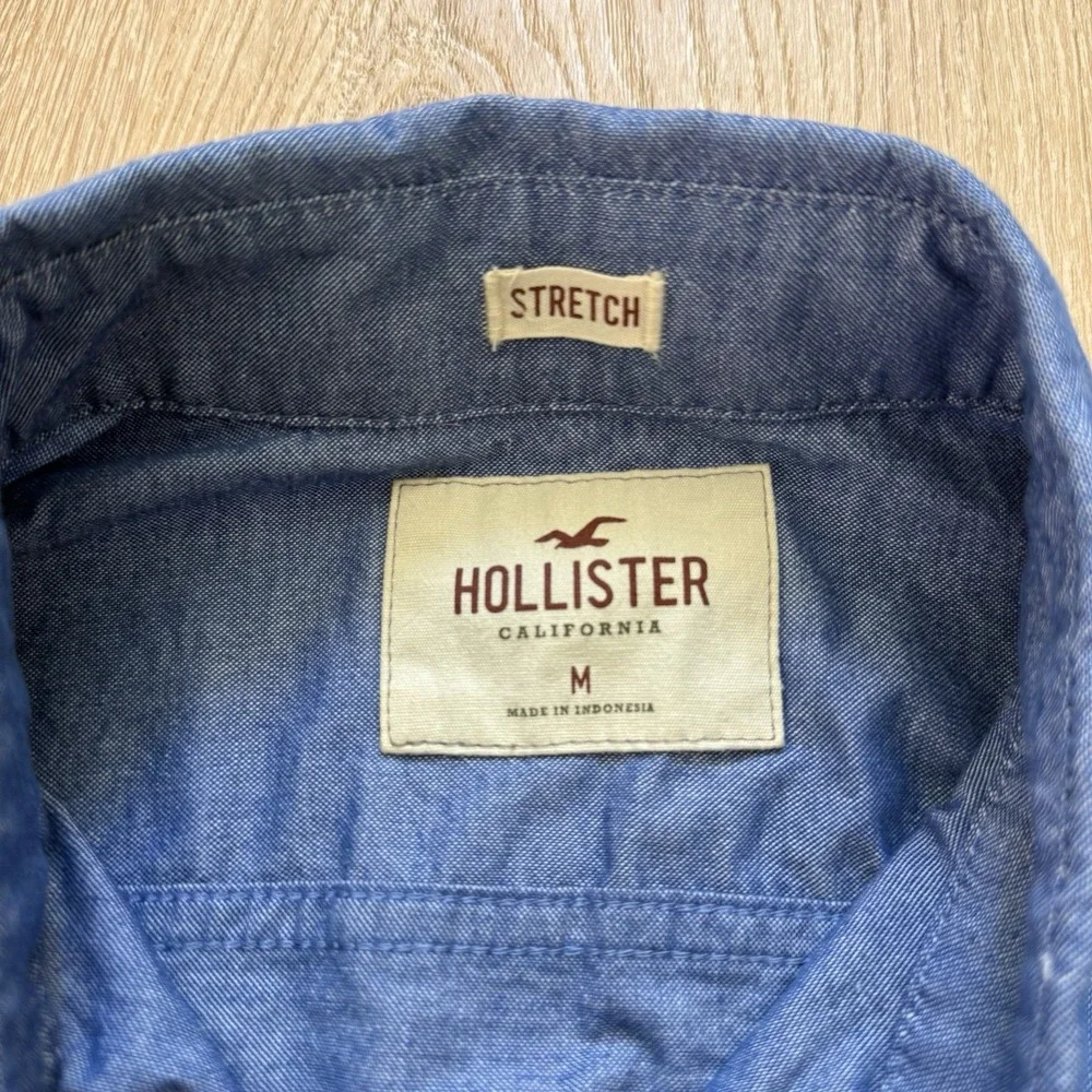 Hollister California Stretch Long Sleeve Plaid‎ Button Down Size Medium Bundle